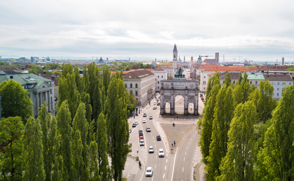 Landscape of the Munchen Marathon